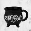 Witchcraft Cauldron Mug 1 Witchcraft Cauldron Mug -Mortem Horror Shop killstar witchcraft cauldron shaped mug