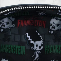 LOUNGEFLY Universal Monsters - Frankie And Bride Crossbody -Mortem Horror Shop loungefly handbag universal monsters