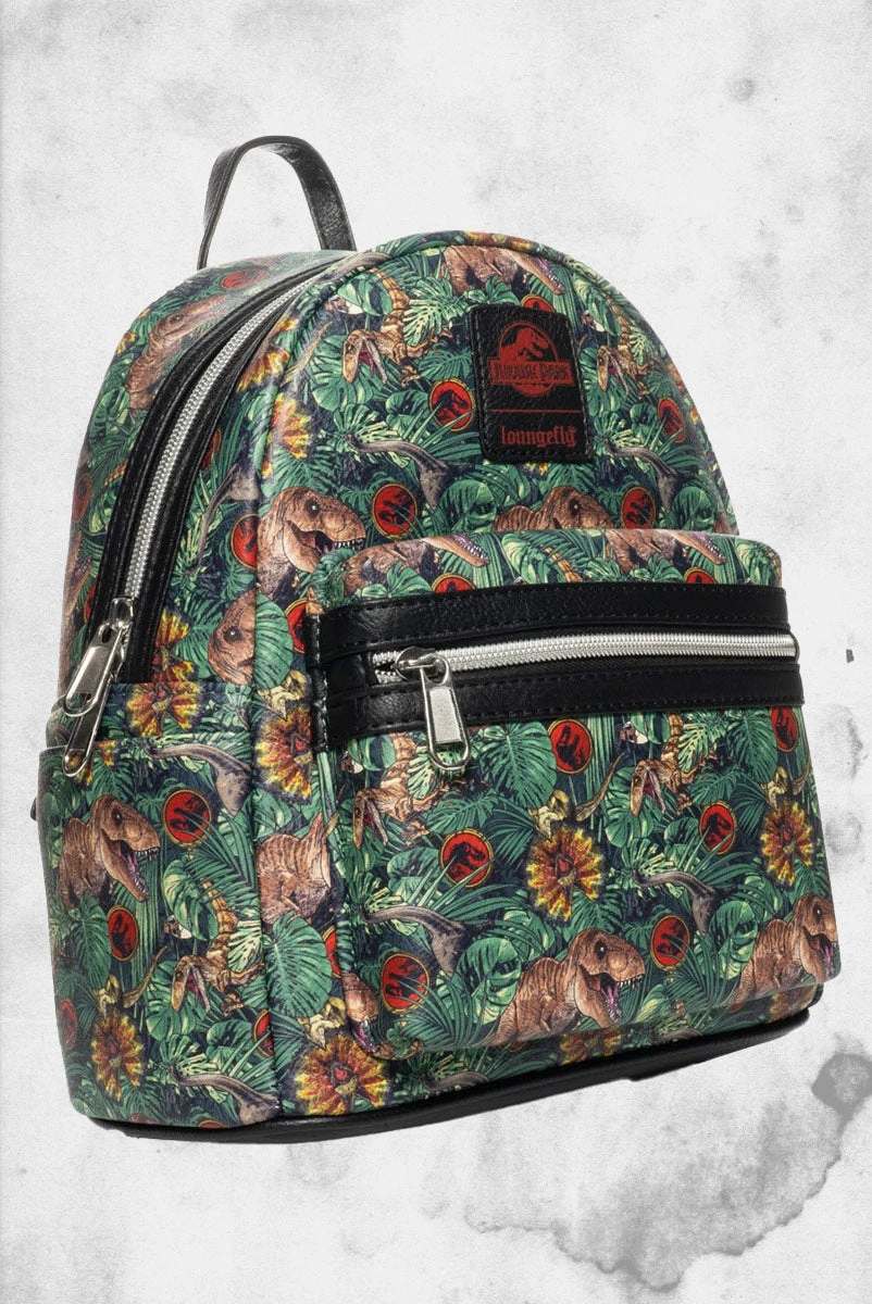LOUNGEFLY Jurassic Park - Dinosaur Jungle Mini-Backpack 6 LOUNGEFLY Jurassic Park - Dinosaur Jungle Mini-Backpack - Image 4