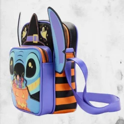 LOUNGEFLY Disney - Lilo And Stitch Halloween Stitch Cosplay Passport Bag 13 LOUNGEFLY Disney - Lilo And Stitch Halloween Stitch Cosplay Passport Bag -Mortem Horror Shop loungefly stitch backpack halloween