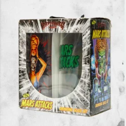 Mars Attacks - Drinking Glass Set -Mortem Horror Shop mars attacks drinking glass