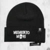 Memento Mori - Knit Beanie Hat 2 Memento Mori - Knit Beanie Hat -Mortem Horror Shop memento mori beanie hat