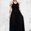 Venus Mesh Heart Maxi Dress 1 Venus Mesh Heart Maxi Dress -Mortem Horror Shop mesh dress venus foxblood