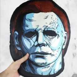 Michael Myers Plush Pillow -Mortem Horror Shop michael myers pillow halloween