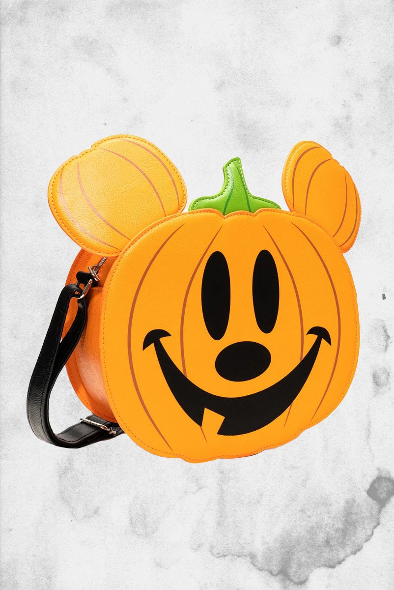 LOUNGEFLY Disney - Mickey Mouse Jack-O'-Lantern Crossbody Purse 4 LOUNGEFLY Disney - Mickey Mouse Jack-O'-Lantern Crossbody Purse - Image 2