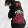 Mommy's Hellrasier Pet Hoodie -Mortem Horror Shop mommys hell rasier pet hoodie