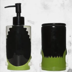 The Monsters Bathroom Set -Mortem Horror Shop monsters universal bathroom set cups