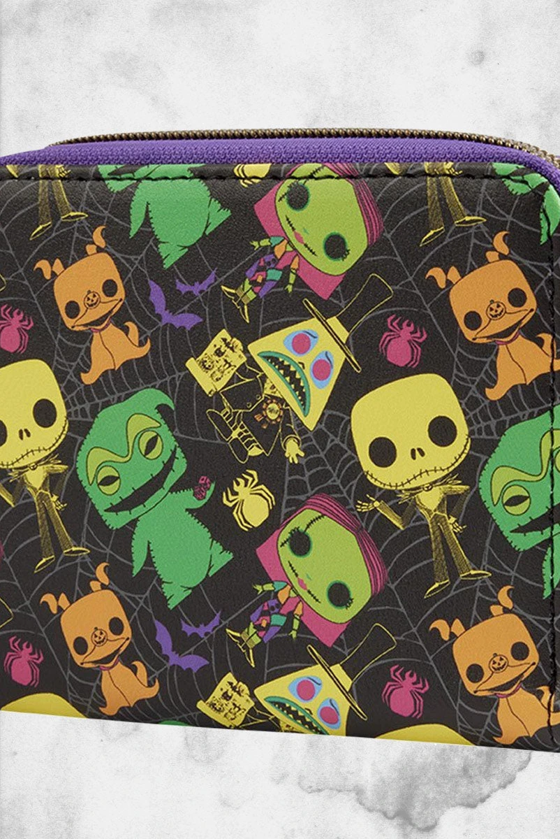 LOUNGEFLY Nightmare Before Christmas - Blacklight Wallet 4 LOUNGEFLY Nightmare Before Christmas - Blacklight Wallet - Image 2