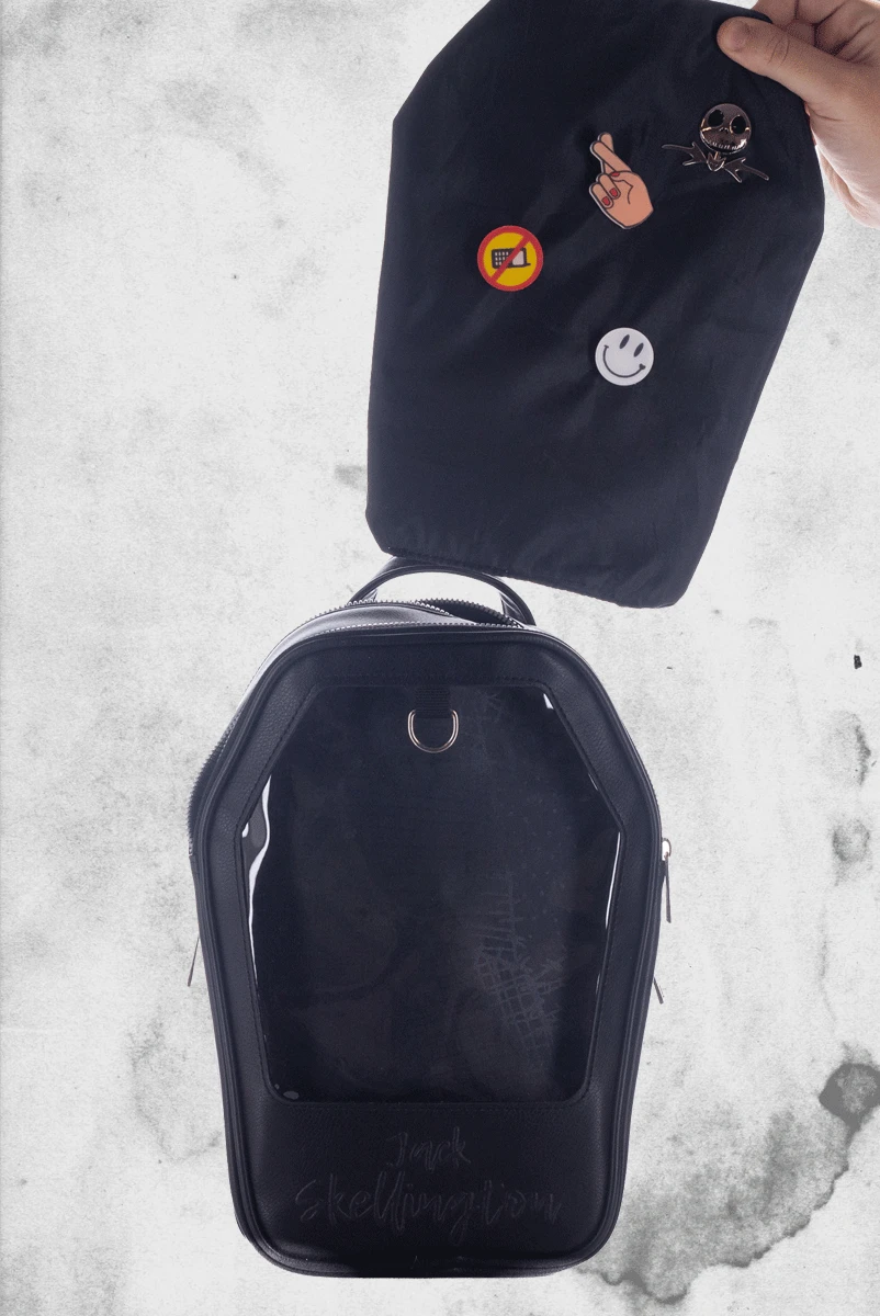 Bioworld The Nightmare Before Christmas - Coffin Pin ITA Backpack 4 Bioworld The Nightmare Before Christmas - Coffin Pin ITA Backpack - Image 2