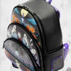LOUNGEFLY Nightmare Before Christmas - Triple Pocket Mini-Backpack -Mortem Horror Shop nightmare before christmas disney backpack