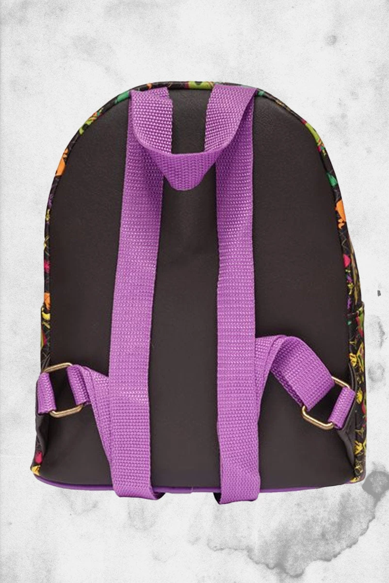 LOUNGEFLY Nightmare Before Christmas - Blacklight Print Mini-Backpack 6 LOUNGEFLY Nightmare Before Christmas - Blacklight Print Mini-Backpack - Image 4