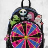 LOUNGEFLY Nightmare Before Christmas - Oogie Boogie Wheel Mini-Backpack -Mortem Horror Shop nightmare before christmas oogie boogie bag