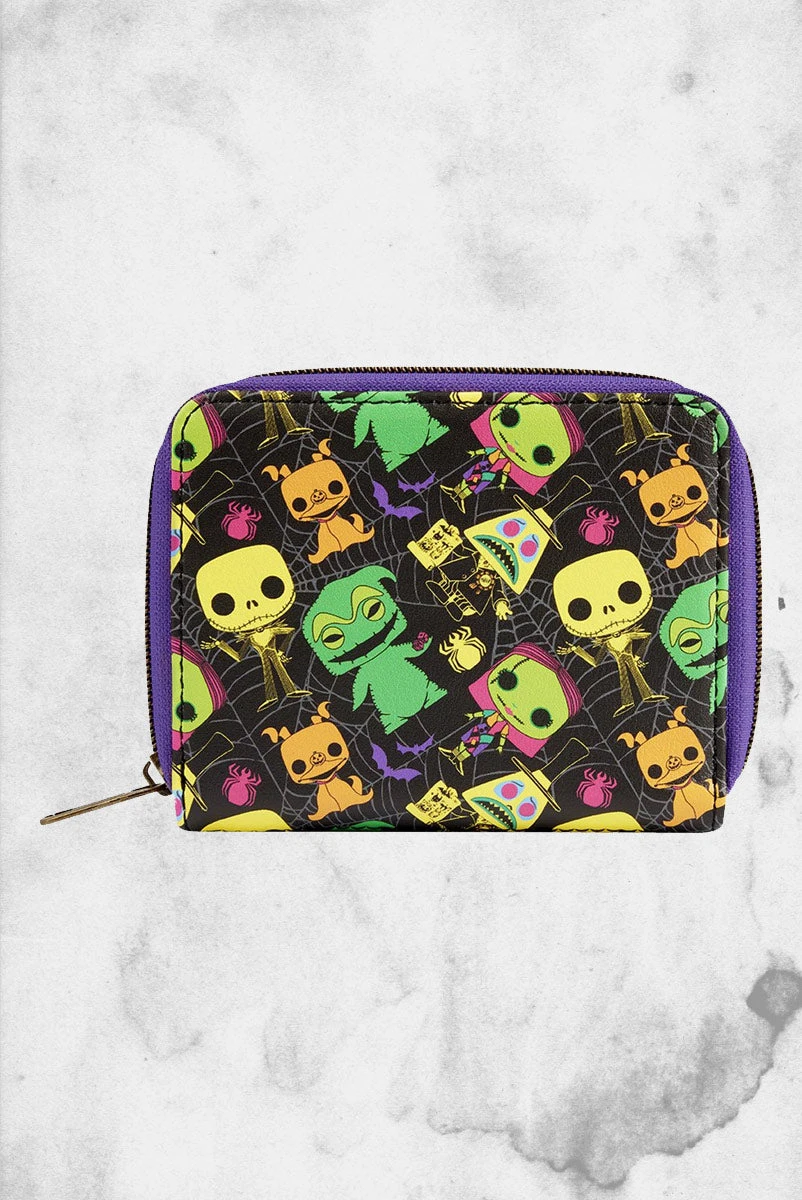 LOUNGEFLY Nightmare Before Christmas - Blacklight Wallet 3 LOUNGEFLY Nightmare Before Christmas - Blacklight Wallet