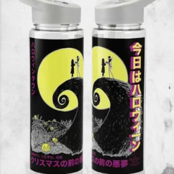 Bioworld Nightmare Before Christmas - Kanji Triton Water Bottle -Mortem Horror Shop nightmare before christmas water bottle