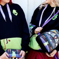 LOUNGEFLY Nightmare Before Christmas - Triple Pocket Mini-Backpack -Mortem Horror Shop nightmare befpre christmas loungefly backpack