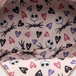 LOUNGEFLY Nightmare Before Christmas - Jack Skellington Valo-ween Mini-Backpack -Mortem Horror Shop nightmare christmas bag