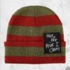 Bioworld Nightmare On Elm Street - Standard Issue VHS Woven Beanie -Mortem Horror Shop nightmare elm street beanie