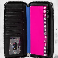 LOUNGEFLY Nightmare Before Christmas - Oogie Boogie Wheel Zip-Around Wallet -Mortem Horror Shop oogie boogie nightmare before christmas wallet