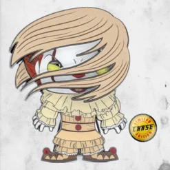 Funko - Horror POP Pins (Large) -Mortem Horror Shop pennywise it clown chaser enamel pin