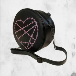 Shapeshifter - Heartthrob Bag -Mortem Horror Shop pink heart themed purse