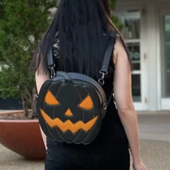 Shapeshifter - Pumpkin Jack Bag 17 Shapeshifter - Pumpkin Jack Bag -Mortem Horror Shop post mortem pumpkin themed purse