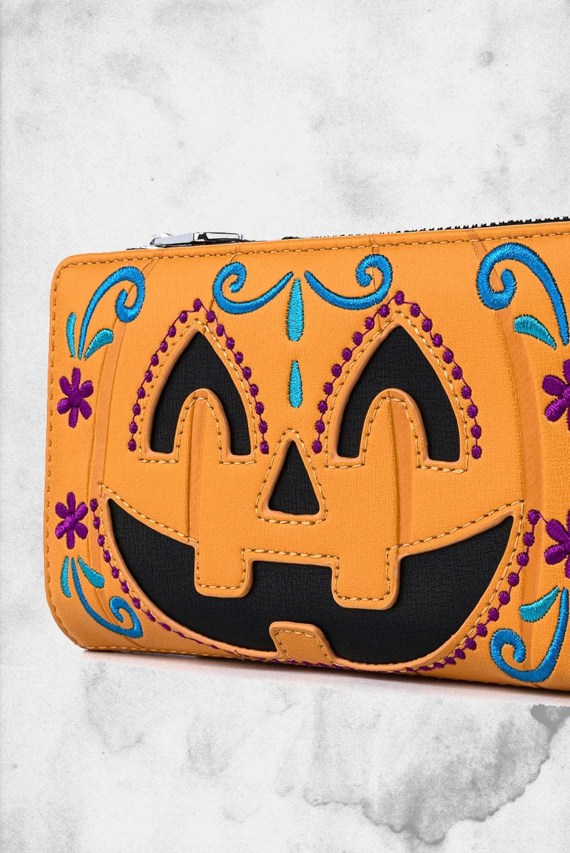 LOUNGEFLY Halloween Pumpkin Flap Wallet 4 LOUNGEFLY Halloween Pumpkin Flap Wallet - Image 2