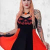 Jack-O-Latern Pumpkin Pinafore Dress -Mortem Horror Shop pumpkin horror halloween dress