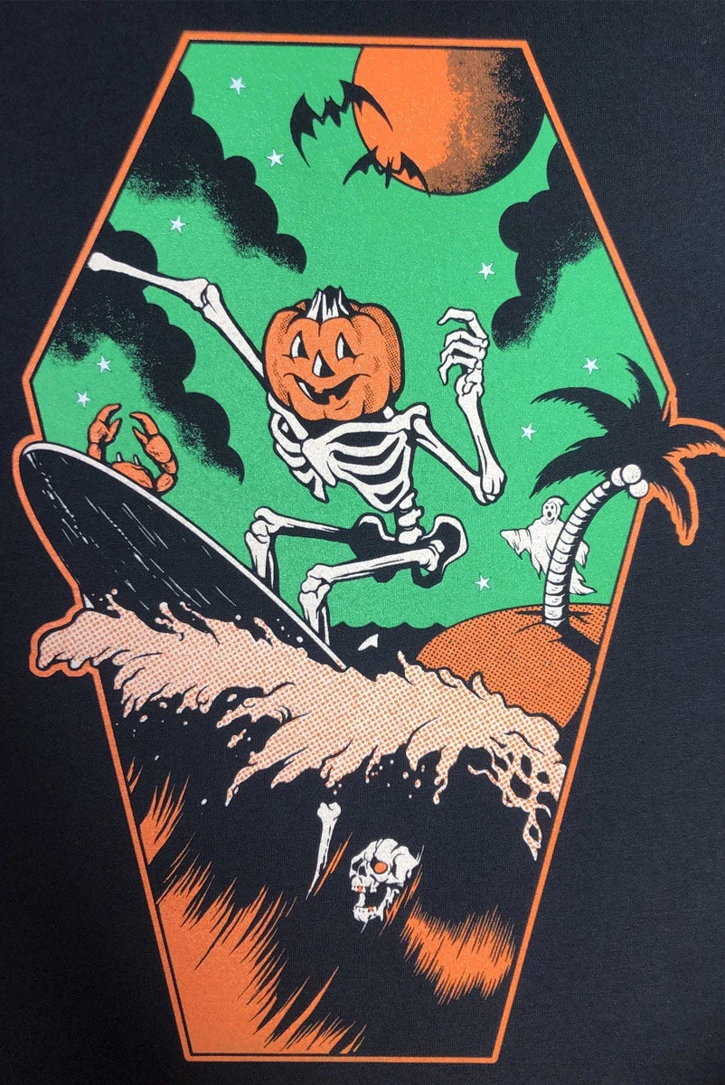 Pumpkin Surfer T-Shirt 4 Pumpkin Surfer T-Shirt - Image 2