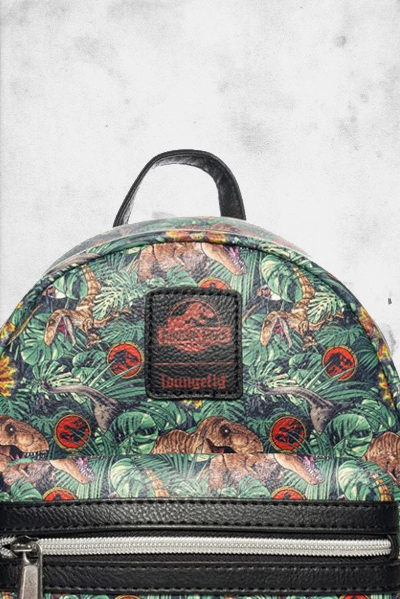 LOUNGEFLY Jurassic Park - Dinosaur Jungle Mini-Backpack 5 LOUNGEFLY Jurassic Park - Dinosaur Jungle Mini-Backpack - Image 3