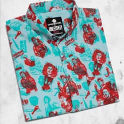 Ghostbusters "The Decoder" Button-Up -Mortem Horror Shop rsvlts ghostbuster button up shirt