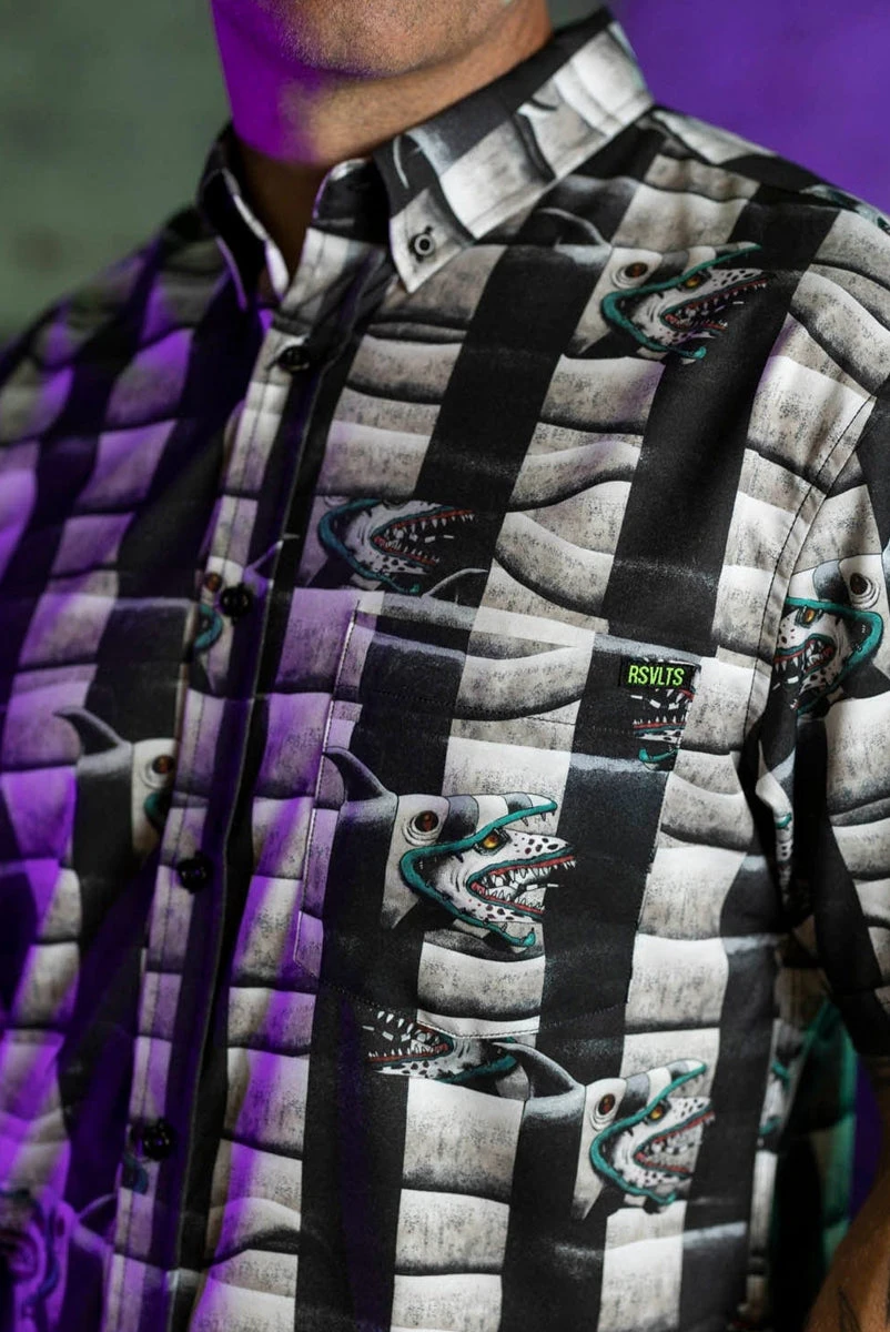 Beetlejuice "Sandworm Stripe" Button-Up 6 Beetlejuice "Sandworm Stripe" Button-Up - Image 4