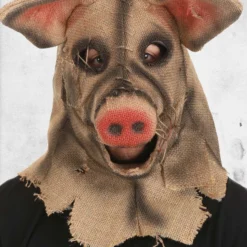 Scarecrow - Pig Mouth Mover Mask 7 Scarecrow - Pig Mouth Mover Mask -Mortem Horror Shop scarecrow pig mask