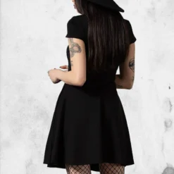 Tied Up Skater Dress -Mortem Horror Shop skater dress tied up killstar