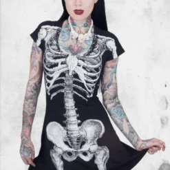 Skeleton Flare Dress