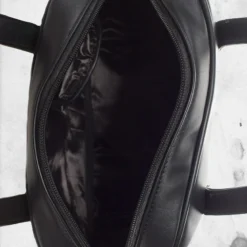 Skulls Mini Bowler Purse -Mortem Horror Shop skull goth handbag