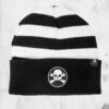 Skull N Bone - Knit Beanie Hat -Mortem Horror Shop skull n bone knit beanie
