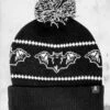 Nokturnal Bats - Knit Beanie Hat -Mortem Horror Shop sourpuss bat beanie