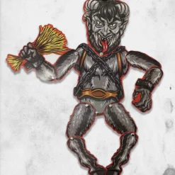 Krampus - Cruddy Christmas Decoration -Mortem Horror Shop spooky christmas wall art krampus