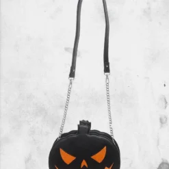 Pumpkin Sparkle Purse 7 Pumpkin Sparkle Purse -Mortem Horror Shop spooky pumpkin purse