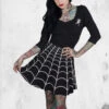 Spiderweb Skater Dress 2 Spiderweb Skater Dress -Mortem Horror Shop spooky spider dress
