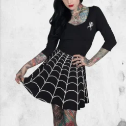 Spiderweb Skater Dress