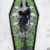 Vampira Coffin Beach Towel -Mortem Horror Shop spooky vampira beach towel coffin shaped