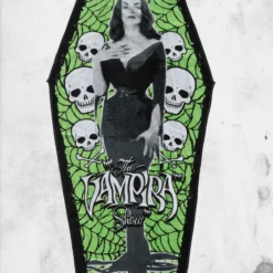 Vampira Coffin Beach Towel