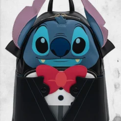 LOUNGEFLY Disney - Stitch Vampire Bowtie Mini-Backpack