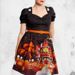 LOUNGEFLY Disney - Stitched Shoppe Haunted House Allison Dress