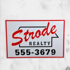 TRICK OR TREAT STUDIOS Halloween - Strode Realty (Aluminum Sign)