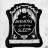 Gravestone Plush Pillow -Mortem Horror Shop tombstone halloween shaped pillow