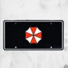 Resident Evil: Apocalypse - Umbrella Corp Plate -Mortem Horror Shop umbrella corp logo plate