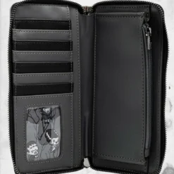 LOUNGEFLY Universal Monsters - Chibi Line Zip Around Wallet -Mortem Horror Shop universal monsters chibi walelt