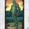 Universal Monsters - Creature From Black Lagoon Beach Towel -Mortem Horror Shop universal monsters creature beach towel